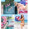 POZA Inflatable USA Pool Floats - Luxurious Swim Floats Filled