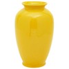 Red Lantern 14" Bright Yellow Tung Chi Vase