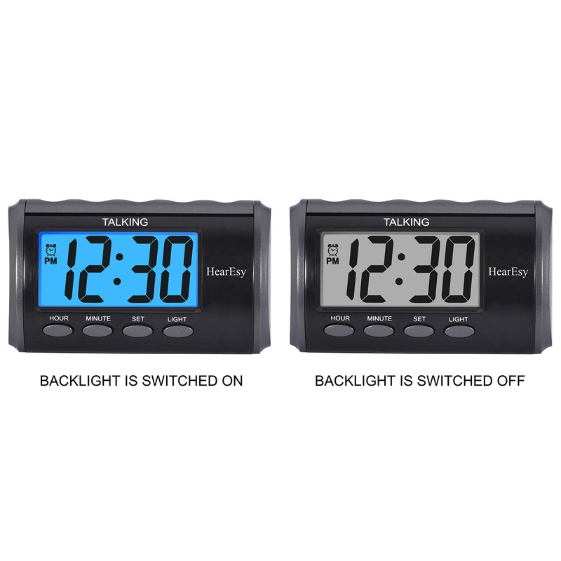 HearEsy Talking alarm clock for Visually Impaired - Large Numbers