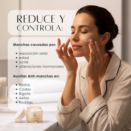 Crema Nocturna Despigmentante para Piel Manchada sin Parabenos con Ácido Azelaico, Regaliz y Caléndula 50g