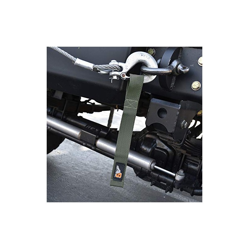 Agency 6 Winch Hook Pull Strap - OD Green -