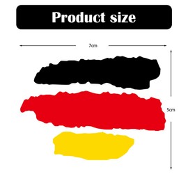 COYUN 2 Bögen Deutschland Aufkleber,Deutschland Sticker Flagge Sport Racing Tuning,Deutschland Aufkleber Auto Motorrad Scooter Quad ATV Helm Fahrrad