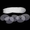 25Pcs Hair Extension Hair Extensions Circular Single Hole, Round Spacer
