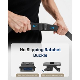 FAIRWIN Ratchet Belt Men - Tactical Stretch Nylon Web Work Belts, Gift for Casual Jeans, Pants, Golf, and Everyday Use