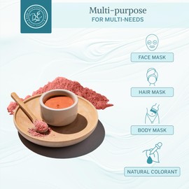 Bare Essentials Living - Pink Kaolin Clay Rose Powder (12 oz) 100% Natural Pink Powdered Clay for Seed Bombs, Pink Clay Mask for Face or for Colorant DIY Spa, Pink Rose Soap, Bath Bomb, Deodorant