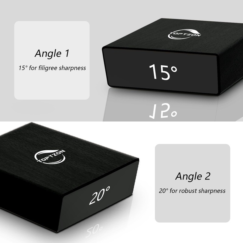 Toptzon Diamond Black Rolling Knife Sharpener – Roller Knife Sharpener