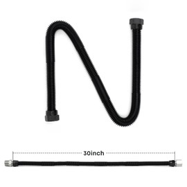 Stanbroil 3/4" x 30" Non-Whistle Flexible Flex Gas Line for Natural Gas or Liquid Propane Fire Pit and Fireplace