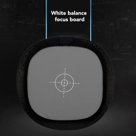 Tarjeta Pequeña De Balance De Blancos Gris, Tarjeta De Fotografía De Exposición del 18% 30x30cm, Tablero De Enfoque Plegable De Doble Cara con Bolsa De Transporte, Comprobador De