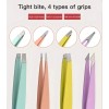 Pinza Para Depilar Cejas Profesionales De Acero Inoxidable Color Multicolor