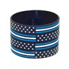 Great 1 Thin White Line American Flag Silicone Stretchable Bracelet
