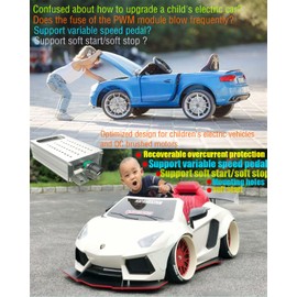 PWM Soft Start/Soft Stop Variable Speed DC Motor Speed Controller Recoverable Overcurrent Protection PWM Switch Control 9-70V 35A