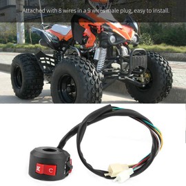 Start Kill Switch Motorcycle Switch Motorcycle Left Handlebar Switch Start Kill On Off Light Switch for 50cc-110cc