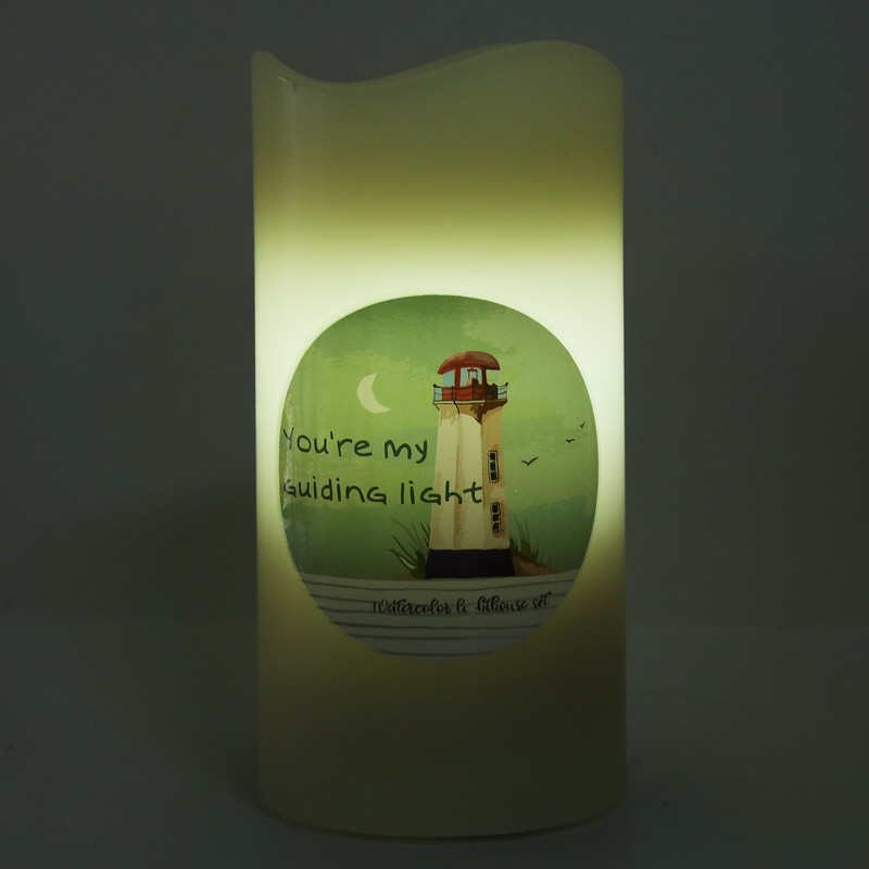 LED Electronic Candle Light Projector Light Flameless Candle Garden Home