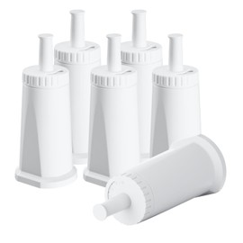 6 Pack Replacement Water Filter for Breville Espresso Machine Barista Pro BES878, Barista Touch Bes880, Oracle Touch BES990, Oracle BES980, Dual Boiler BES920 Bambino ClaroSwiss Sage, BES008WHT0NUC1