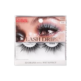 KISS Halloween Lash Drip False Eyelashes,Spiky X Boosted Volume,Unique Wet Look Hydrated Effect,Multi-Length Rewearable Fake Eyelashes,Wispy Crisscros
