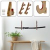 Suerhatcon 3-Tier Sword Stand Wall, Wooden Sword Holder Katana Wall