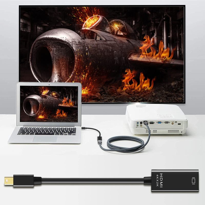 PASOW Mini DisplayPort to HDMI Adapter, Mini DP Thunderbolt to