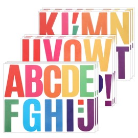 102PCS Large Letter Stickers, Bulletin Board Letters Large, Vinyl Letter Stickers, Colorful Sticker Letters Large for Poster Bulletin Board Crafts Window Door Decoration
