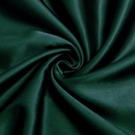 VACVELT Charmeuse Satin Fabric by The Yard, 60 Inch Wide Hunter Green Satin Fabric Shiny & Soft Cloth Fabric, Silky Satin Fabric for Bridal Dress, Wedding Decorations, Crafts, Sewing, Draping (1 Yard)