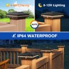 APONUO 4x4 Solar Post Cap Lights 6 Pack - IP65