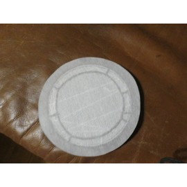 Unbranded Chenille "Ball" White on Brown Cricket? Patch Iron On Letterman 5"