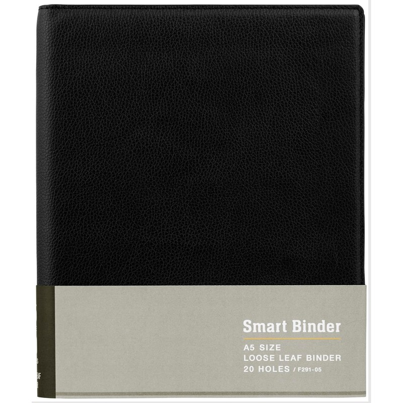 Maruman F291-05 Smart Binder A5 20 Holes, Black