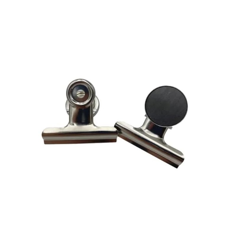 Q-Connect Magnetic Grip Clip 50mm Silver (Pack of 3)