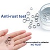 FishTrip Split Rings Fishing 200Pcs Stainless Steel Heavy Duty Split
