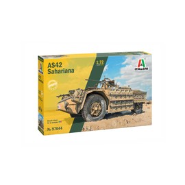 Italeri 97044 1:72 AS 42 Sahariana Model Building Kit, Standing Model Building, Crafts, Hobby, Gluing, Plastic Kit, 1:72, Tank Construction Kit