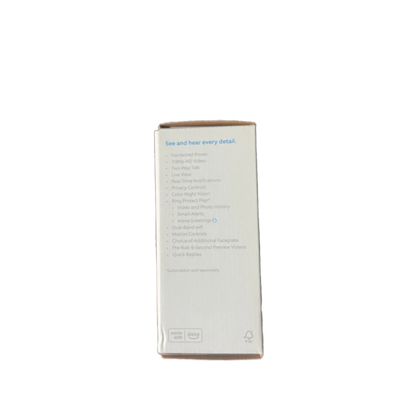 Ring Video Doorbell Pro 1080P Smart Wi-Fi Wired Satin Nickel