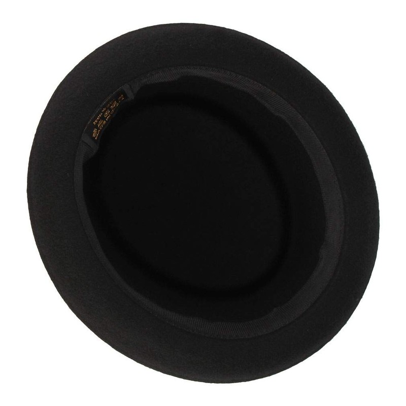 Licus Men's Roll up Pork Pie Pillbox Trilby Wool Hat