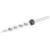 9 mm Round Shank Spiral Step Drill Bit Set for