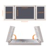 DoDuo Foldable Picture Frame 3 Pictures, Wooden Collage Photo Frame