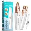 Eyebrow Facial Trimmer: 2 in1 Rechargeable Facial Hair Removal and