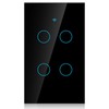 WiFi Touch Screen Switch Single Circle for 4‑Way AC