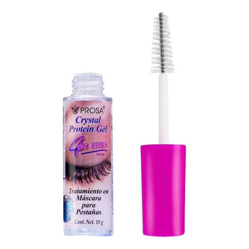 Mascara Rimel Crystal Protein Gel 4 En 1 Prosa Waterproof