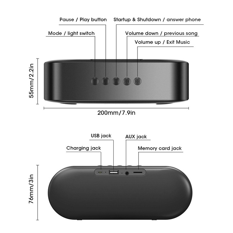 Domestic Mega Bass Outdoor Exercise Mini Portable Speaker Loudspeaker Box
