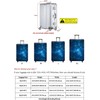 GOXUNYUAN Gepäckabdeckung, waschechter Schutzkoffer-Cover - Reise-elastischer Spandex-Koffer-Protector Für Gepäckstücke mit