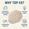 L/XL 100% Linen Big Extra Large Heads Men's 8 Panel