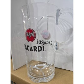 Bacardi Rum 48 oz Acrylic Barware Pitcher  With Handle New