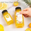 YBCPACK 16 Pack 8oz/250ml Plastic Juice Bottles with Tamper Seal