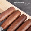 Wood Carving Knife Stainless Steel Blade Walnut Handle Whittling Knife