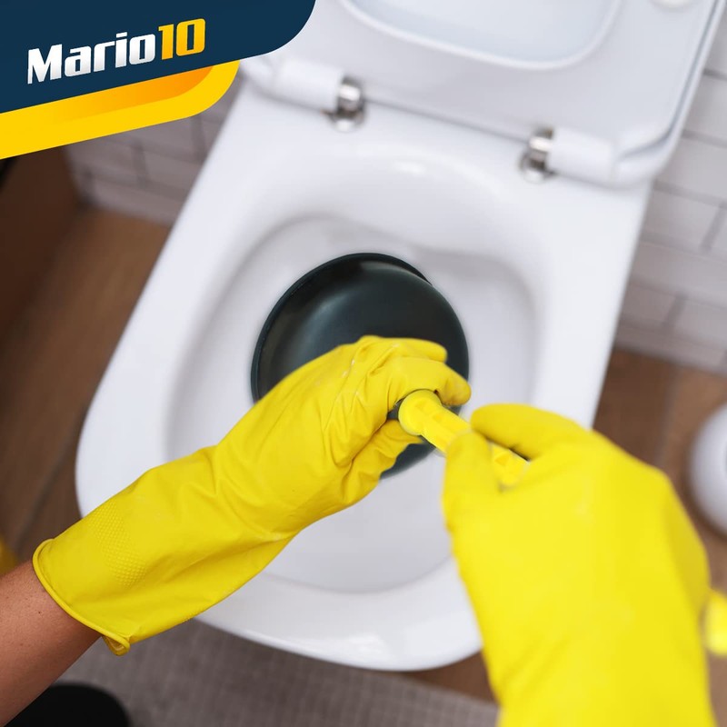 Mario10 4.52in/11,5 cm.Rubber Sink Plunger Toilet Unblocker Heavy Duty Bathroom