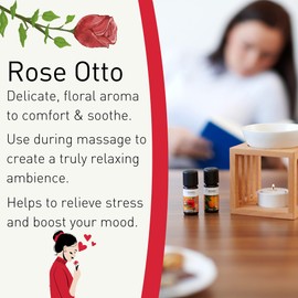 SENSOLI Rose Otto 3% Dilution in Jojoba Oil 10ml - Pure and Natural Pre-Blended Rose Otto Essential Oil for Skin Care and Massage