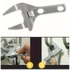 Adjustable Wrench,Adjustable Thin & Extra Wide Spanner Wrench,Aluminum Alloy Adjustable