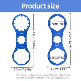 Shoyisenka 2Pcs Bike Fork Repair Tool - Compatible with SR Suntour XCR/XCM/XCT/RST - MTB Fork Cap Wrench Set for Aluminum Front Forks - Essential Mountain Bike Maintenance Kit.