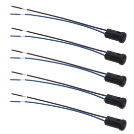 eMagTech 30PCS G4 LED Bulb Socket Halogen Bulb Base 12V Plastic Lamp Holder Socket G4 Wire Connector Socket Plug Holder Adapter 100mm Black