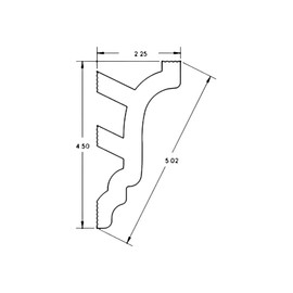 Creative Crown Foam Molding | 40 Ft of 4.5" Bennett Foam Crown Molding Room kit W/precut Corners on end of Lengths 4 Inside (Available in 5 Other Styles and Quantities-See Our Other LISTINGS)