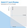 Sooez 30 Pack Heavy Duty Photos or Postcards Page Protectors,