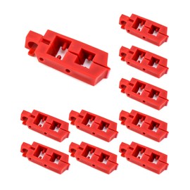 QWORK Circuit Breaker Lockout, 10 Pcs PA Nylon Energy Isolation Breaker Lock Out Device, Universal Single and Multi-Pole Breaker Lockouts for Loto Station Lock Out Tag Out